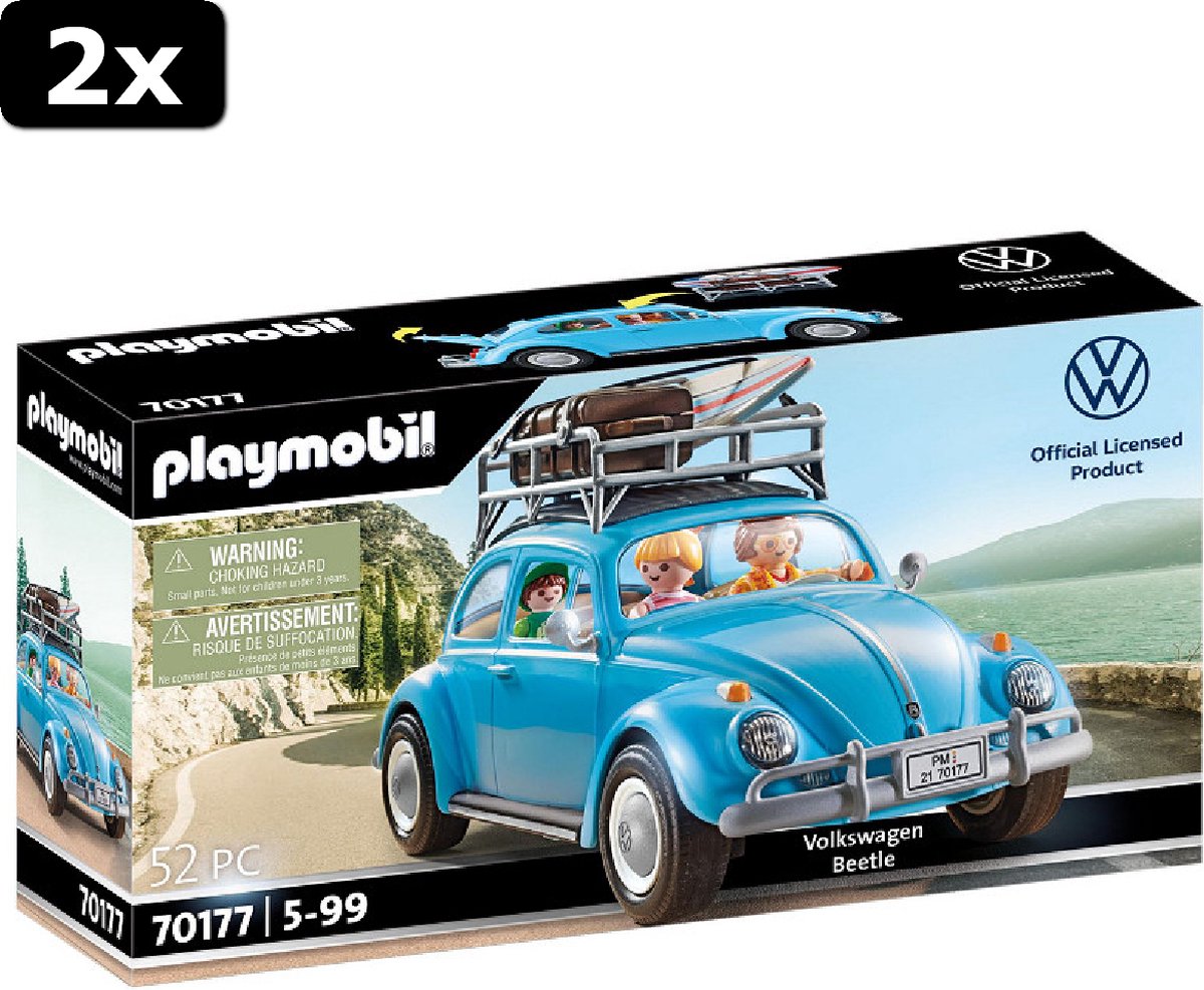 2x Playmobil VW Volkswagen Kever