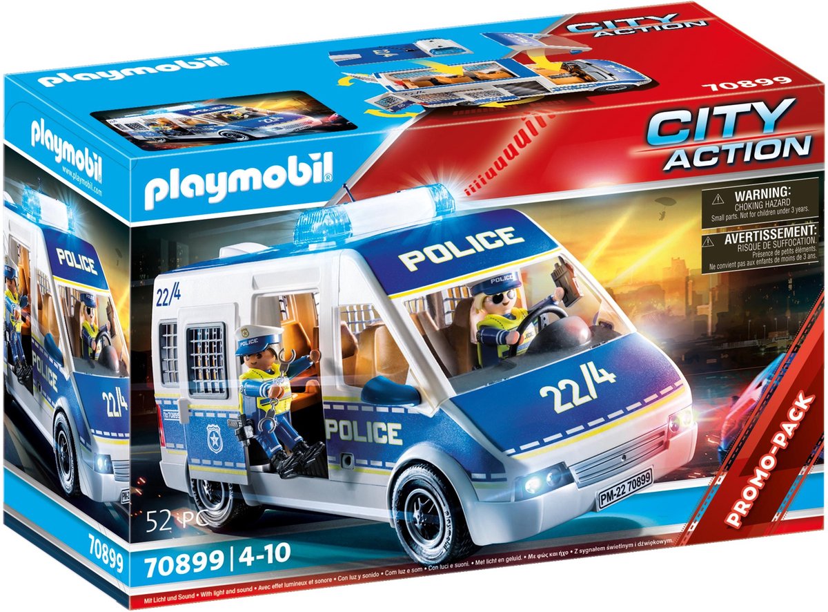 PLAYMOBIL City Action Politieauto met licht en geluid - 70899