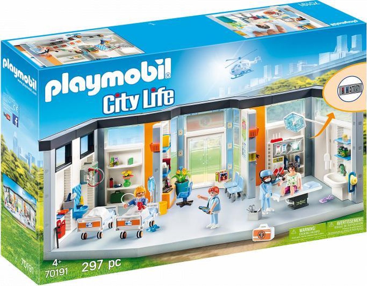 PLAYMOBIL City Life - Ingerichte Ziekenhuisvleugel (70191)