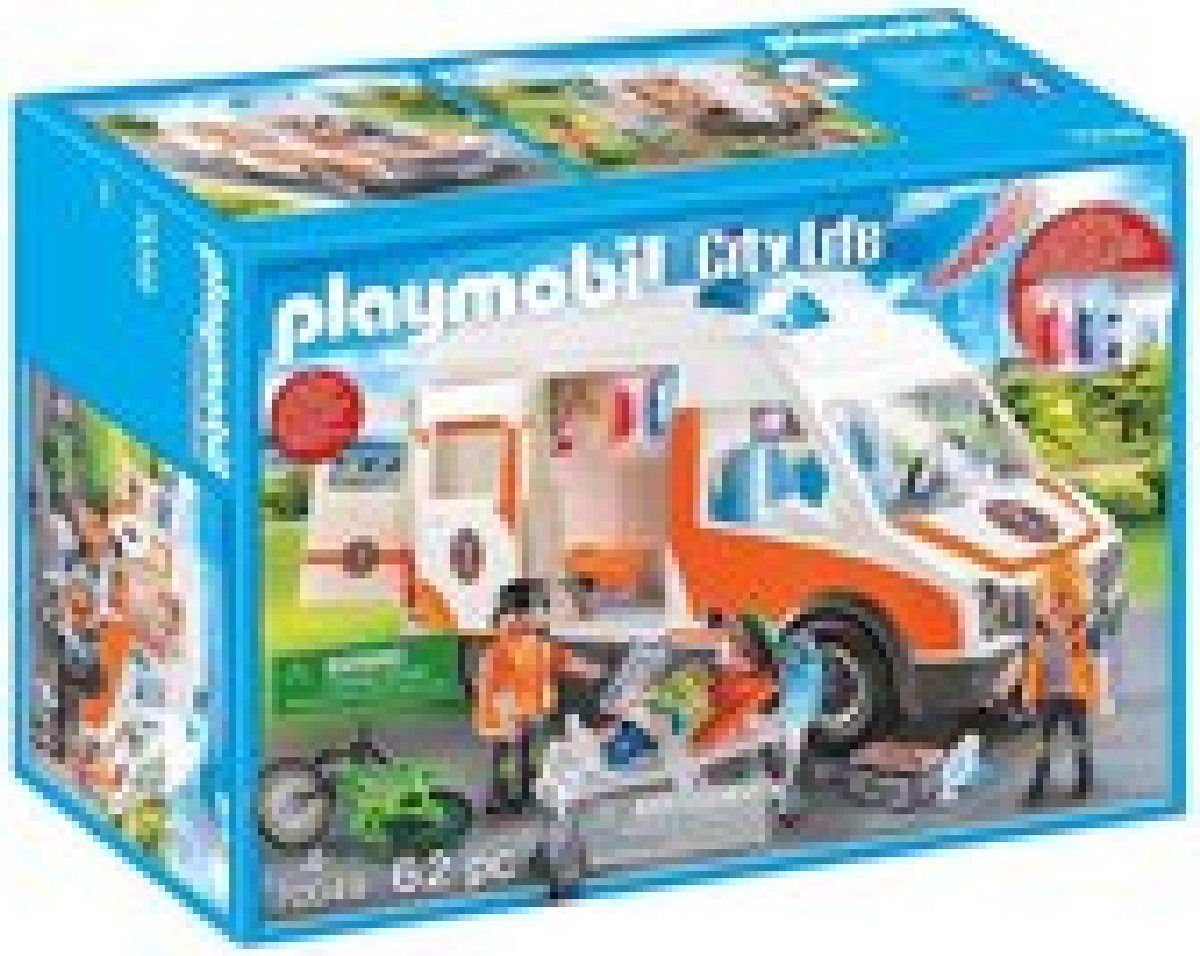 PLAYMOBIL City Life Ambulance en ambulanciers - 70049