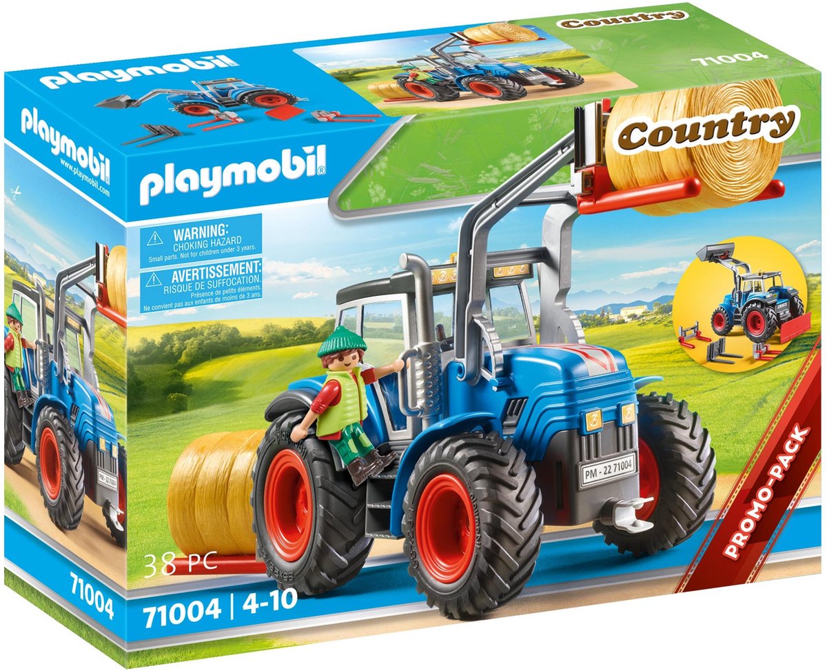 PLAYMOBIL Country Grote tractor met toebehoren - 71004