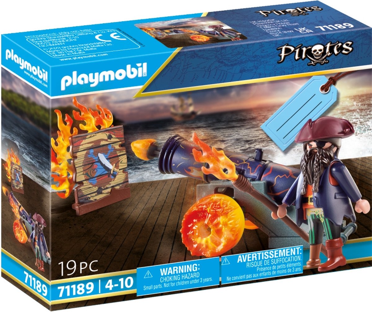 PLAYMOBIL Pirates piraat met kanon - 71189