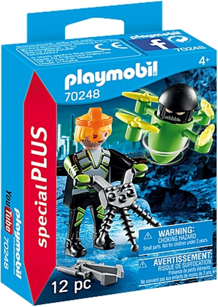 PLAYMOBIL Special Plus Agent met drone - 70248