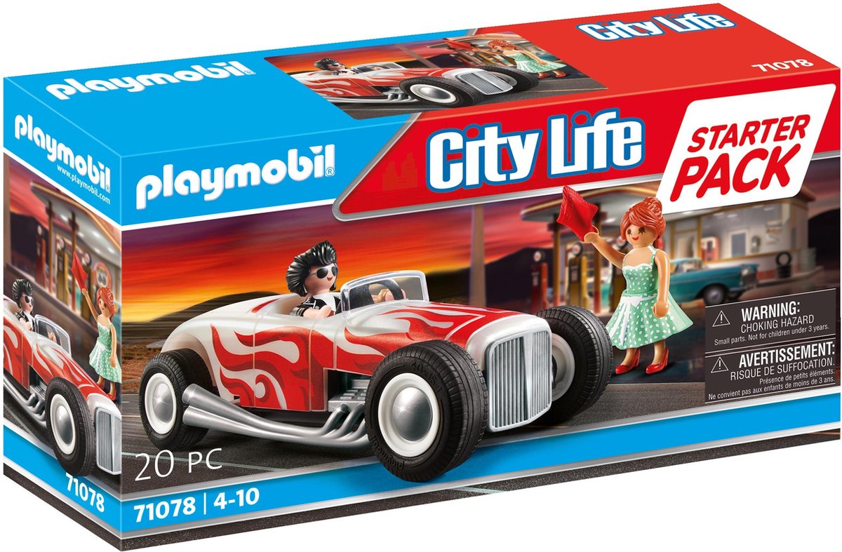 PLAYMOBIL Starterpack Hot Rod - 71078