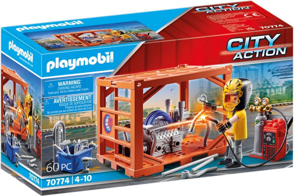 Playmobil City Action Cargo Container productie