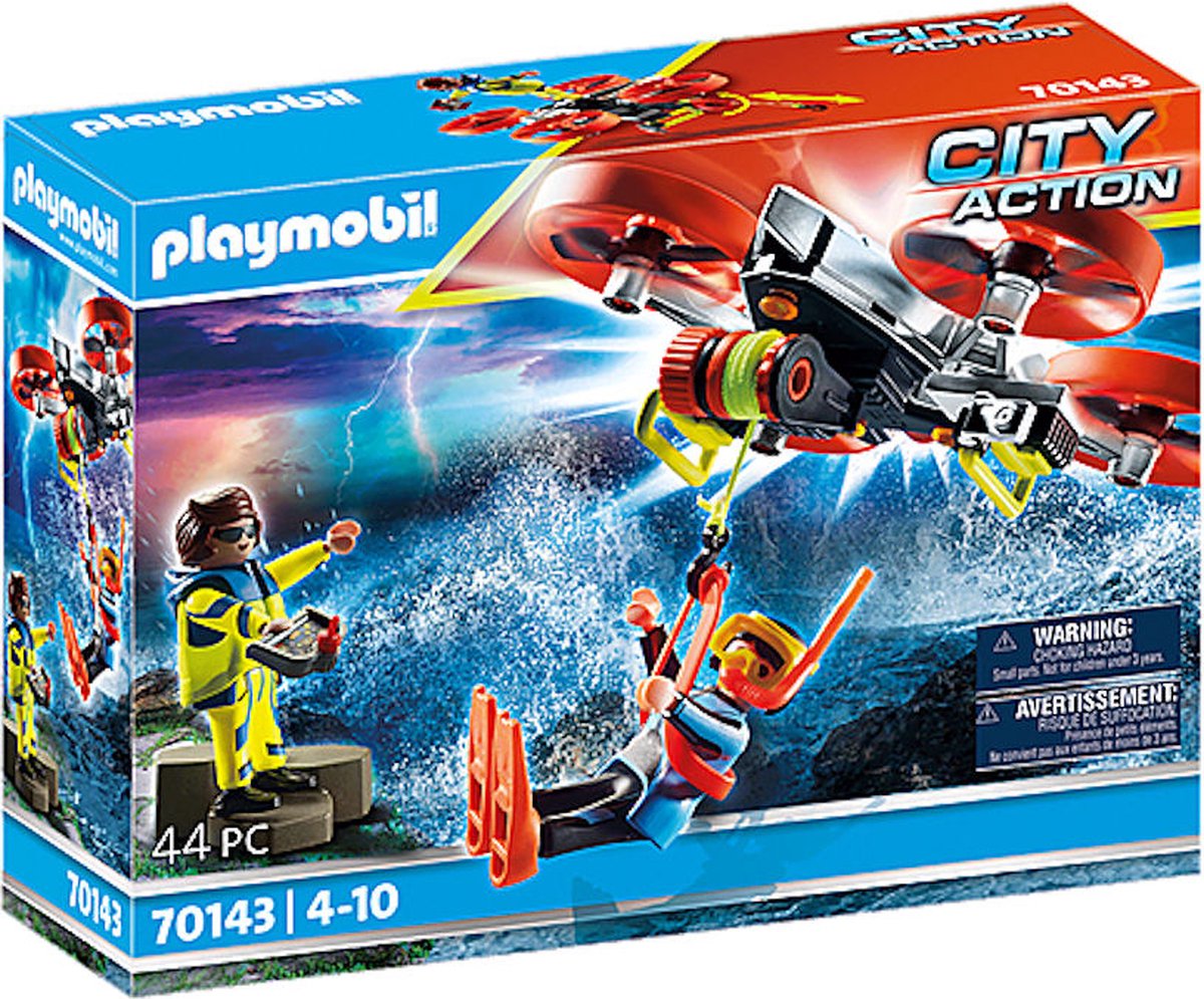 Playmobil City Action reddingsduiker met reddingsdrone