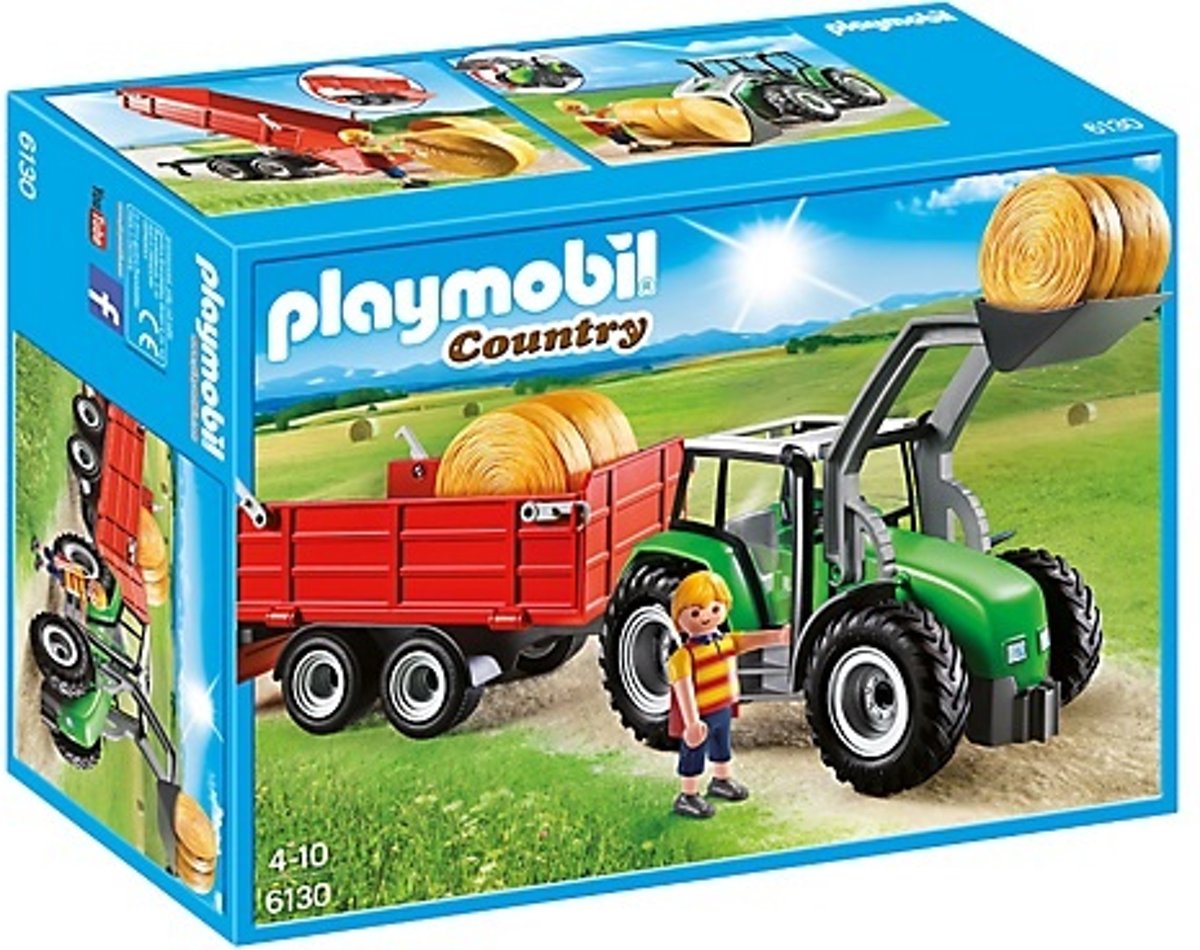 Playmobil Country: Tractor Met Aanhangwagen (6130)