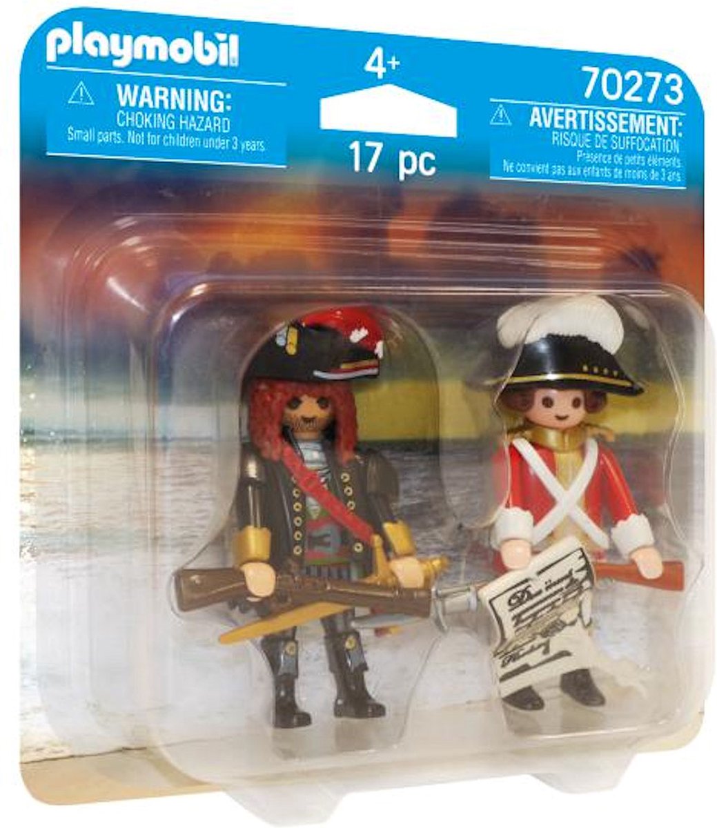 Playmobil DuoPack Piratenkapitien en Roodroksoldaat