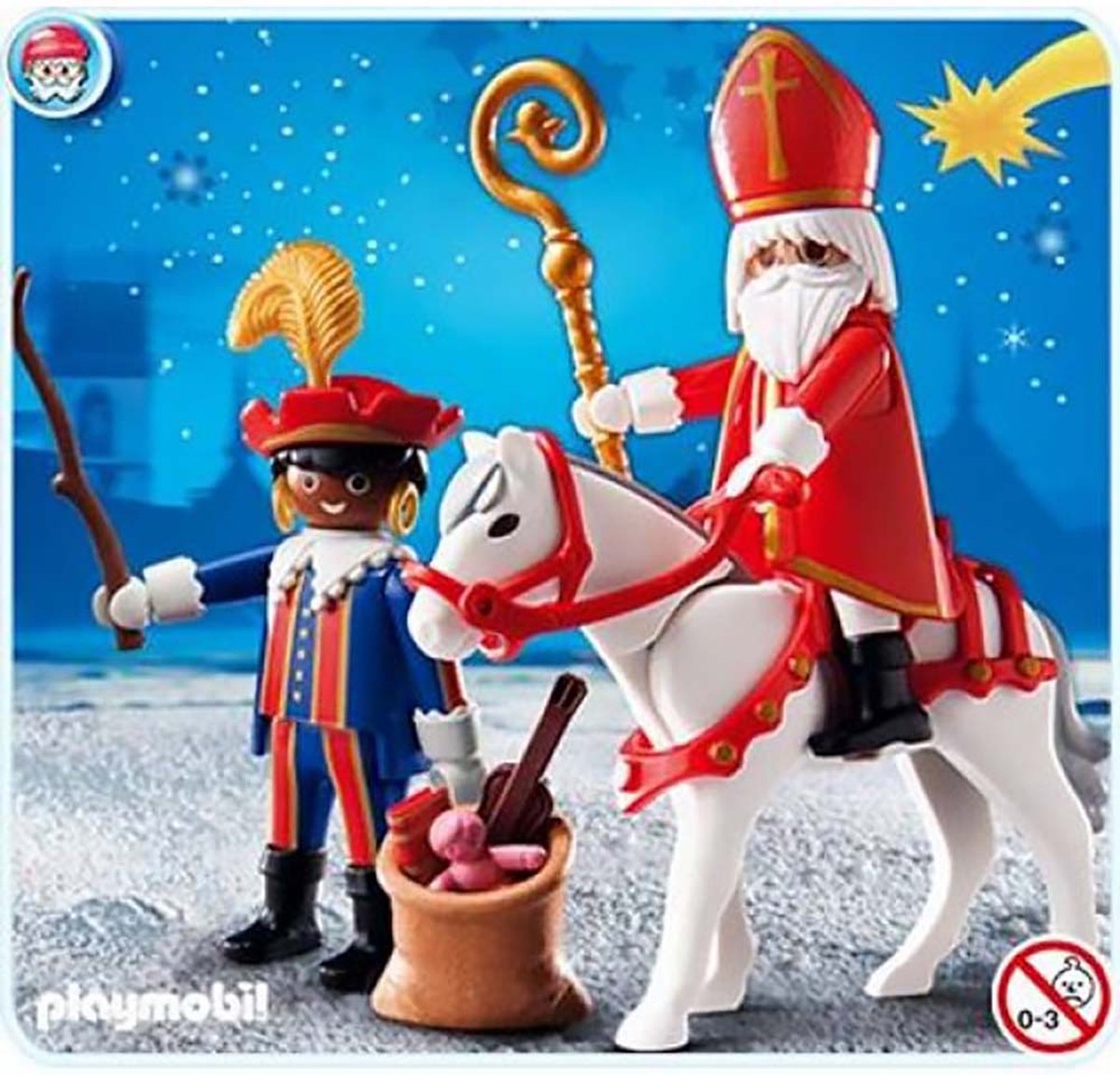 Playmobil Set 4893 Sinterklaas, Piet en Amerigo + 5040 Drie Pieten EAN: 4008789048936 + 4008789050403