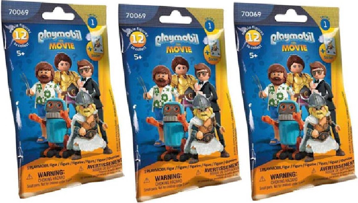 Playmobil The Movie 70069 bouwfiguur bouwfiguren - set van 3 -