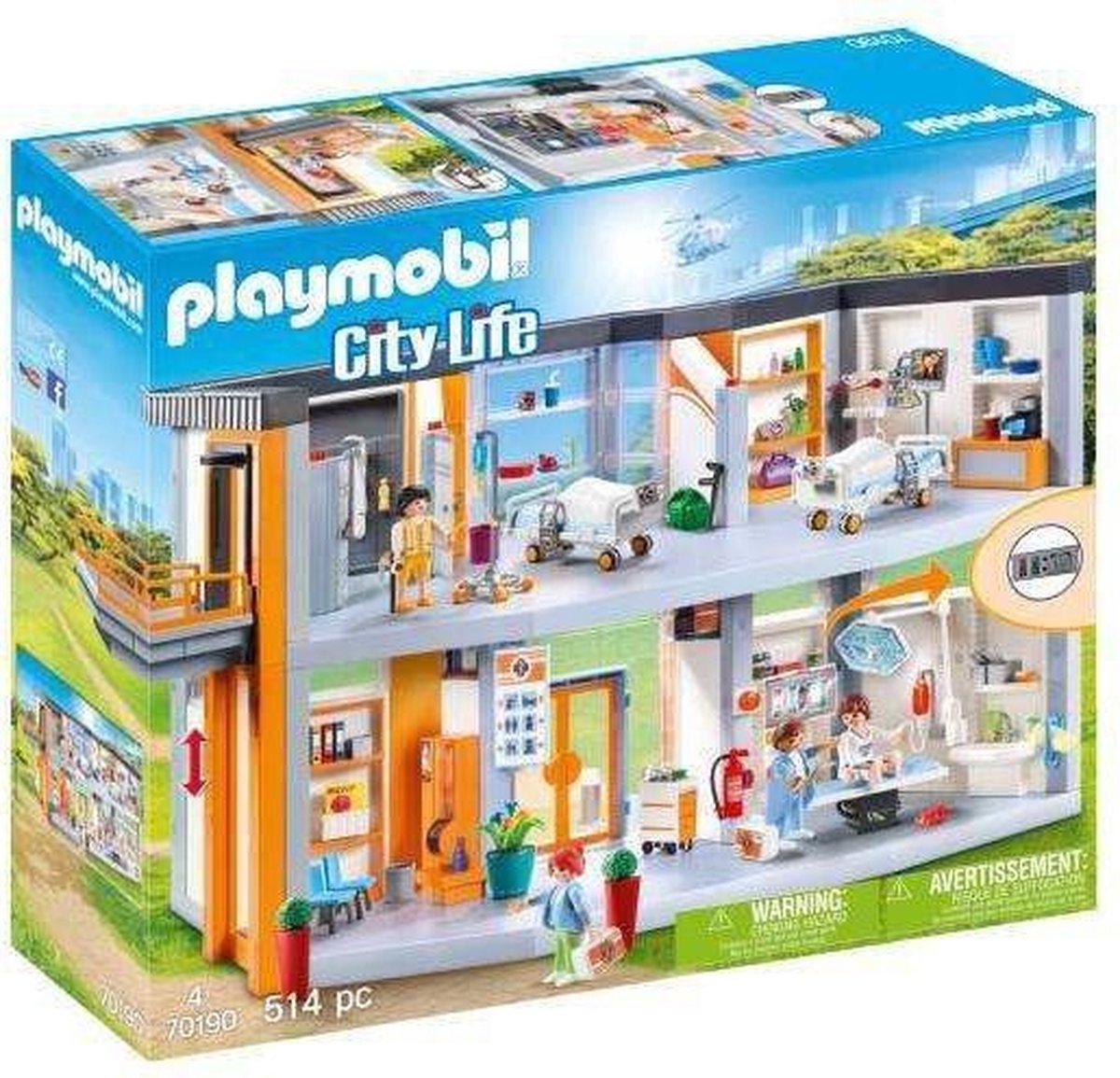 Playset City Life Large Hospital Playmobil 70190