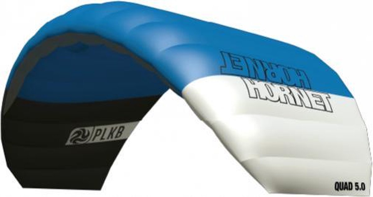 PLKB Hornet 5m complete (handles) - Matrasvlieger - Gemiddeld, Ervaren - Blauw - 4 lijns - Handles