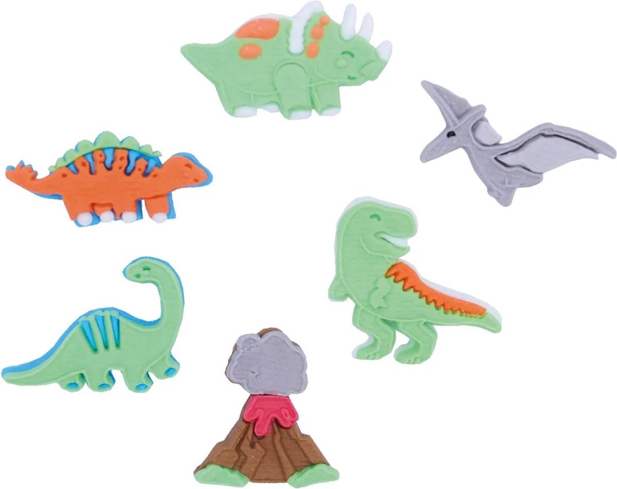 PME - Cupcake Toppers - Dinosaurus - pk/6