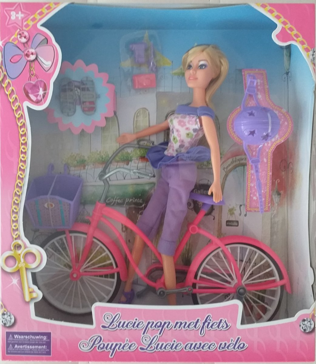 mode pop met fiets