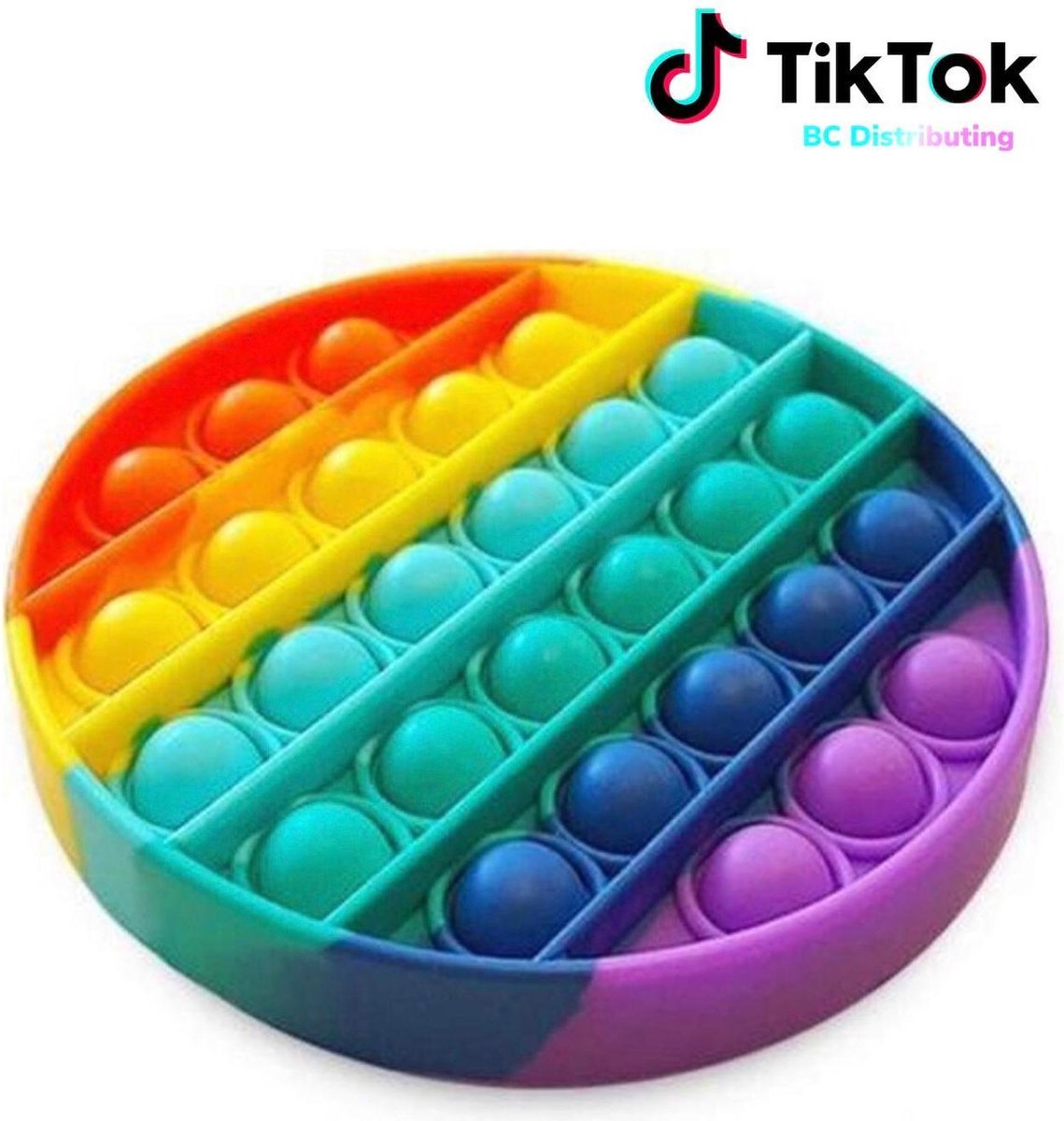 Fidget pop-it regenboog. Per stuk