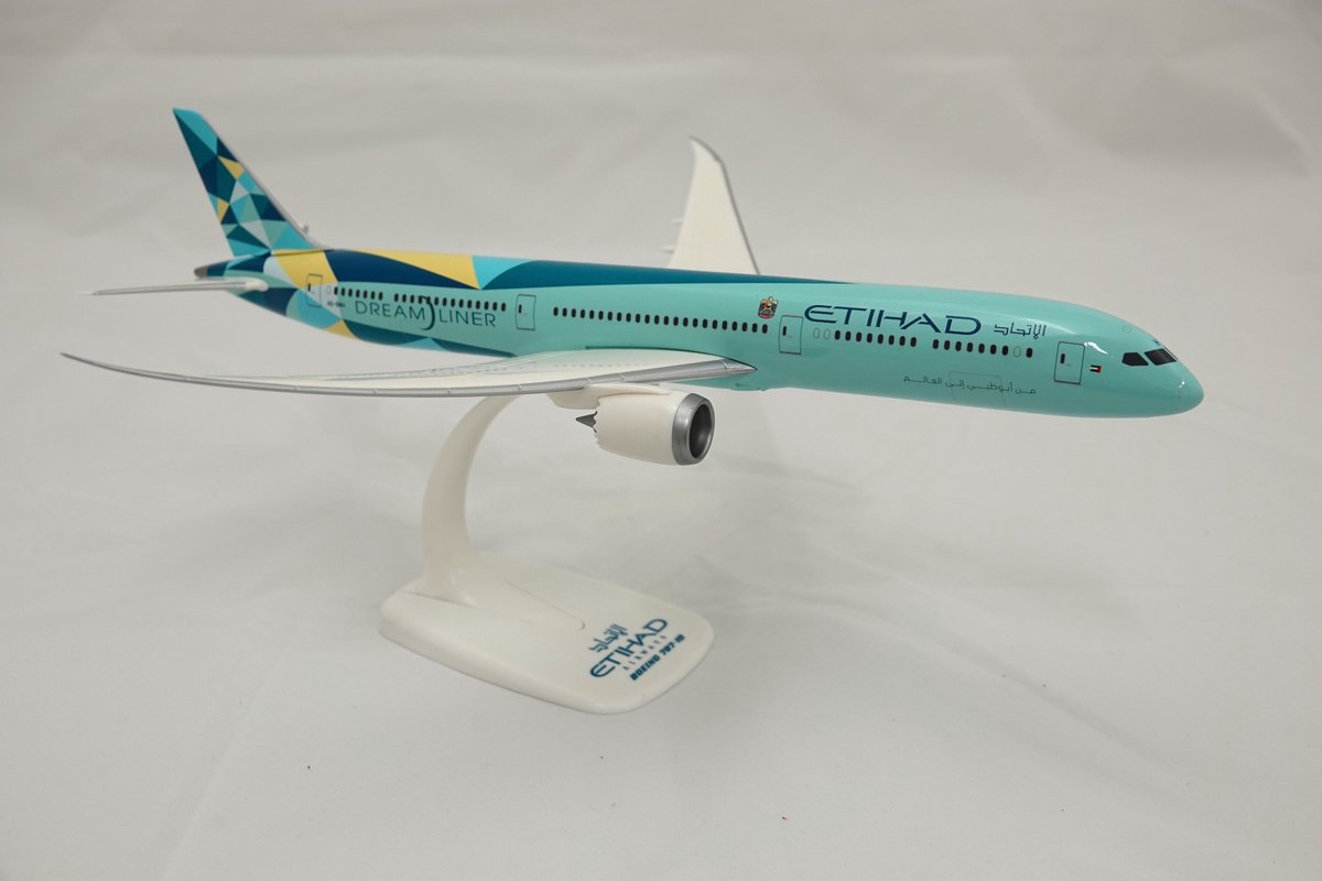 Etihad schaalmodel vliegtuig Boeing 787-10 schaal 1:200 lengte 34,15cm