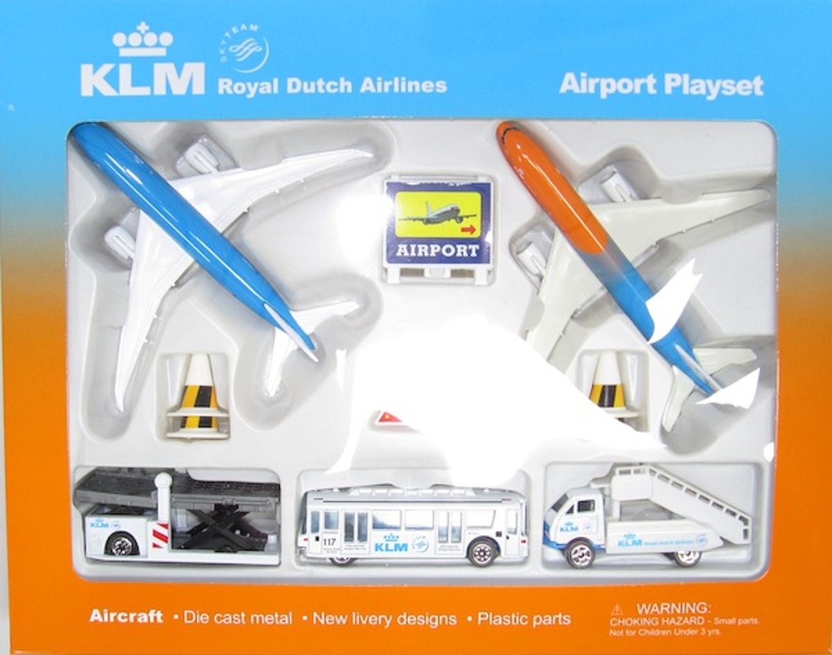 KLM Orange Livery Airport Playset - vliegtuig - luchthaven