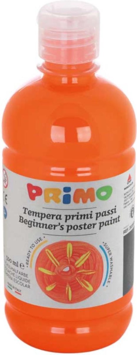 Primo Plakkaatverf Tempera 500 Ml Oranje