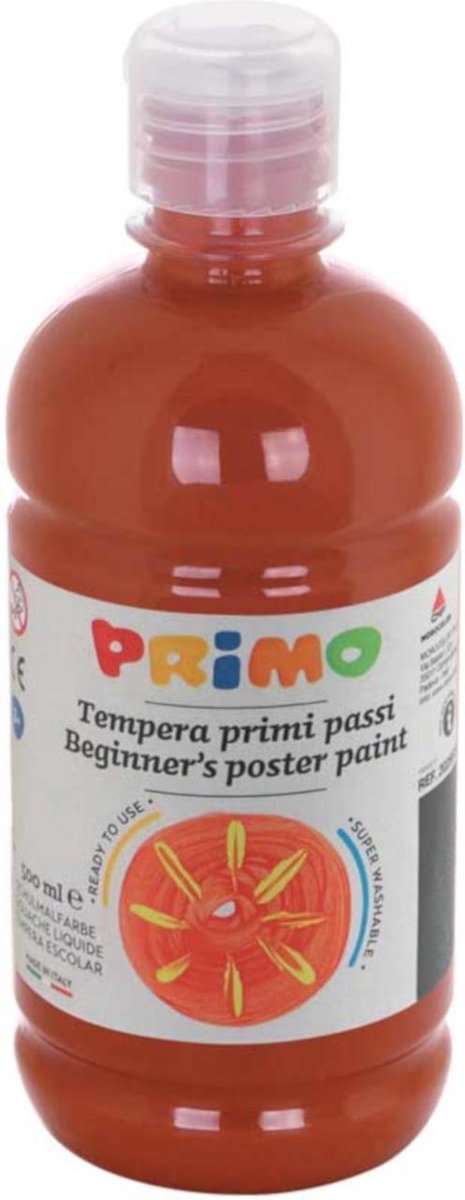 Primo Plakkaatverf Tempera 500 Ml Siena