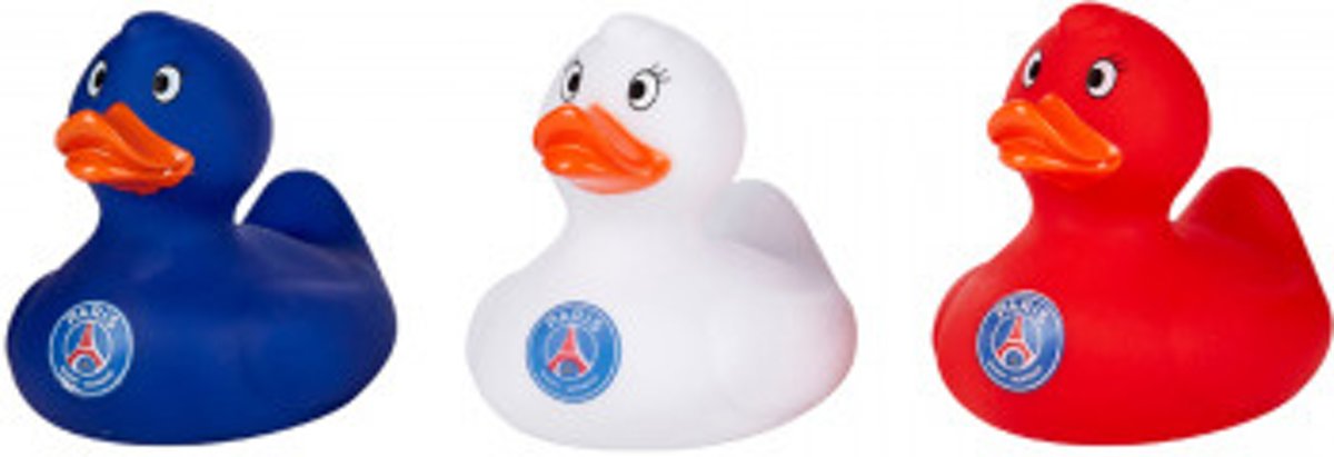 Paris Saint Germain - Set 3 Badeenden Clubkleuren -  