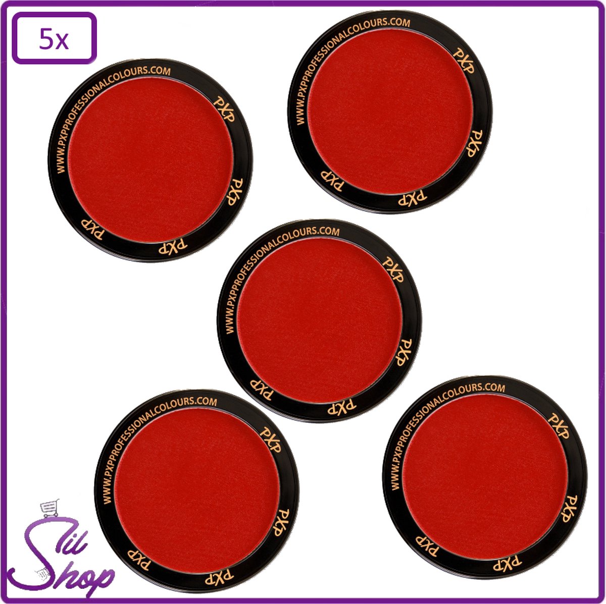 5x PXP Professional Colours 10 gram Fire Red