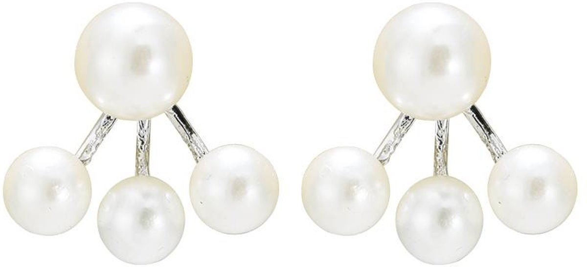 Oorbellen Pearl Double - Ivoor