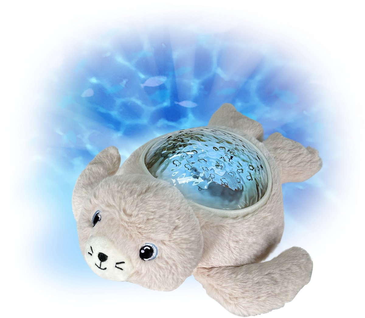 PABOBO Projectorlamp Oceaan - LED Nachtlampje Voor Kinderen - Draadloos - Met Muziek & Micro-USB - Seal