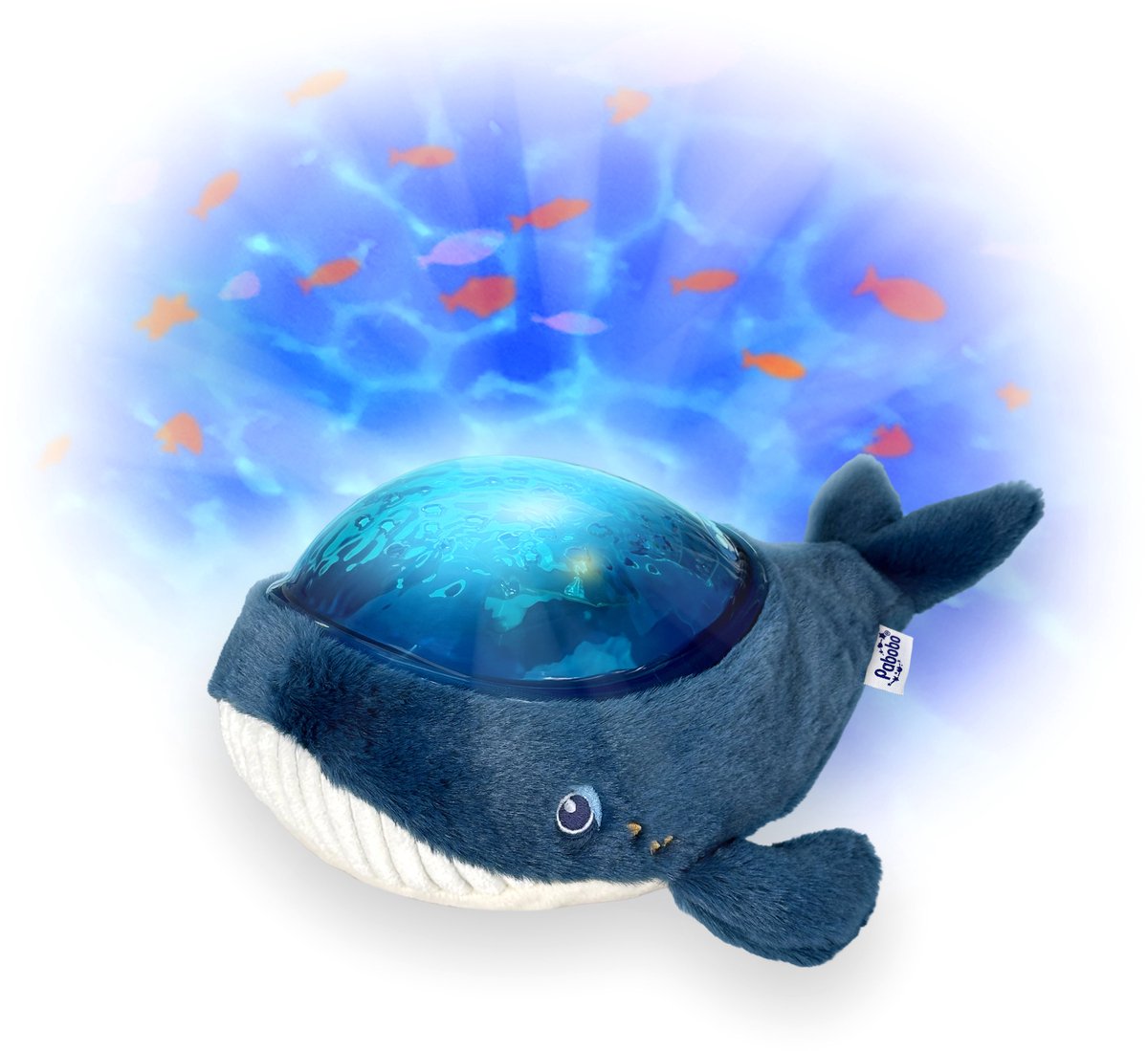 PABOBO Projectorlamp Oceaan - LED Nachtlampje Voor Kinderen - Draadloos - Met Muziek & Micro-USB - Whale
