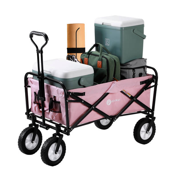 Packaway Opvouwbare Bolderkar van Wasbaar Polyester tot 70KG - 98 x 53 cm - ROSE