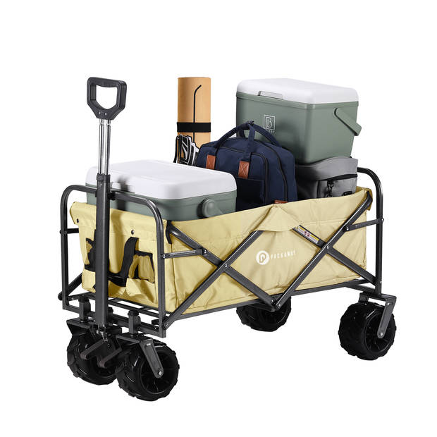 Packaway XL Opvouwbare Bolderkar Heavy Duty van Wasbaar Polyester tot 80KG - 98 x 45 cm - CREME TAUPE