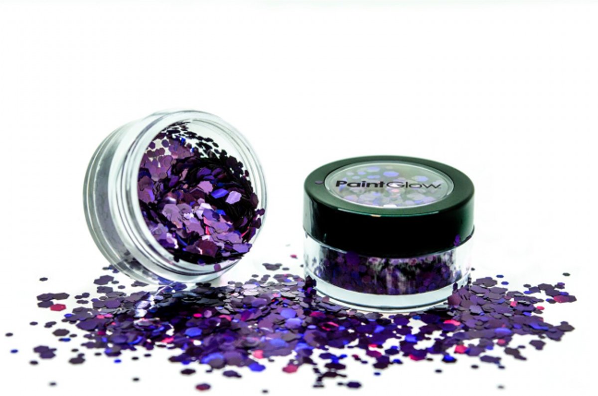 Glitter Me Up Holographic Chunky Glitters : Purple Fury