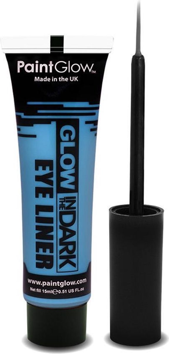 Glow in the dark eyeliner UV neon blauw