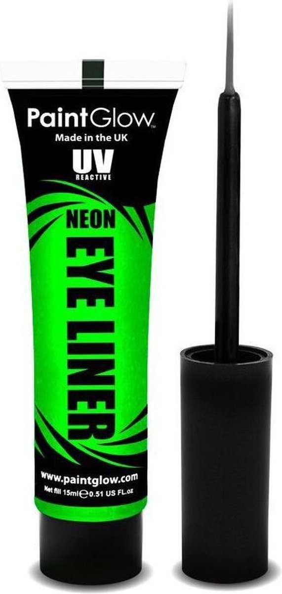 Glow in the dark eyeliner UV neon groen