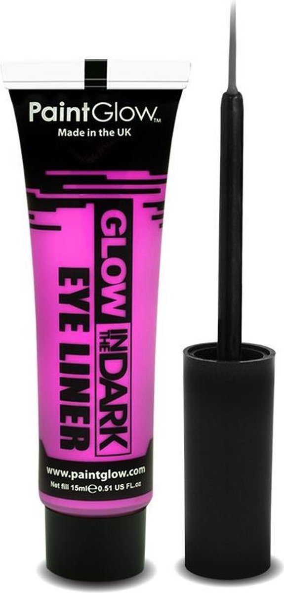 Glow in the dark eyeliner UV neon pink