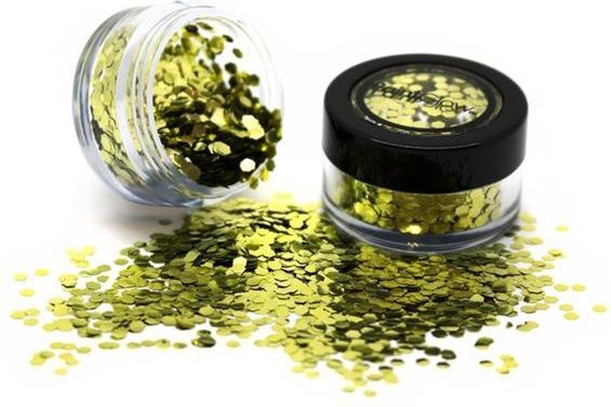 PaintGlow - Bio Degradable Chunky Glitter Gold Dust