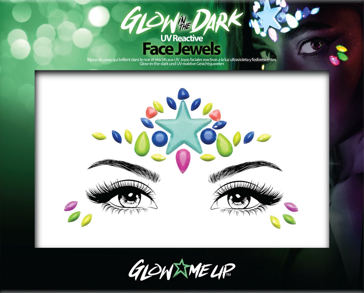 PaintGlow - Glow in the Dark Face Jewel