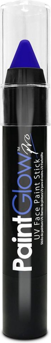 PaintGlow - UV Face & Body Paint Stick - Blacklight verf - Festival make up - Blauw