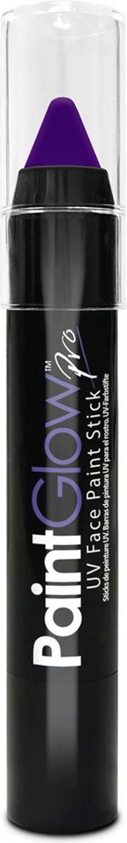 PaintGlow - UV Face & Body Paint Stick - Blacklight verf - Festival make up - Paars