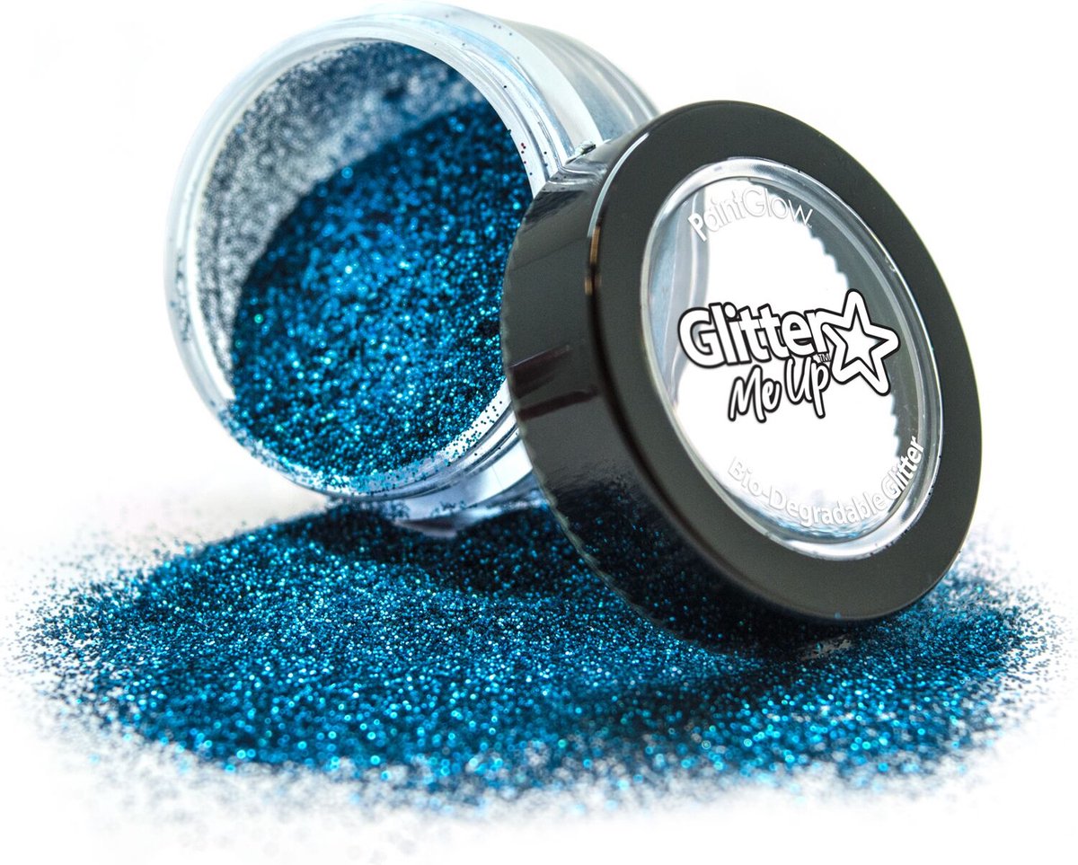 PaintGlow Biodegradable Loose Glitter Dust - Glitters gezicht - Festival make up - Glitter poeder - Biologisch afbreekbaar - Sea Breeze