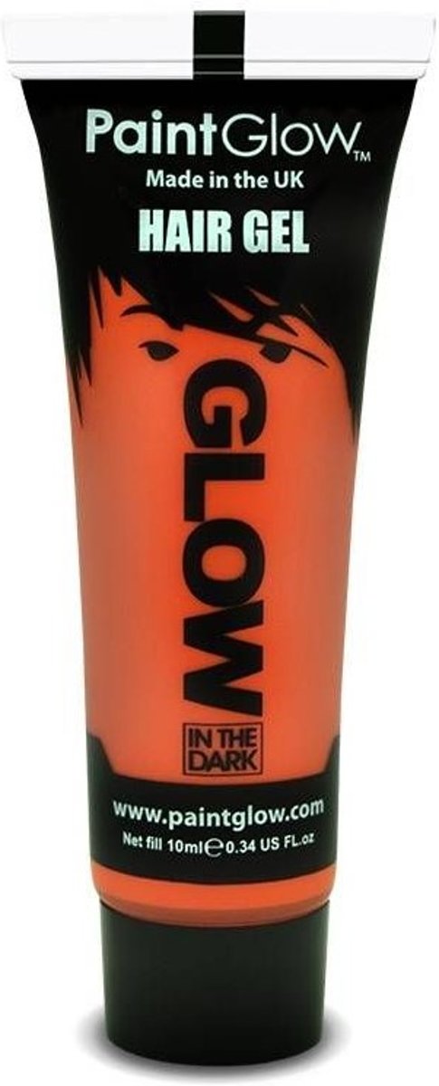 PaintGlow Glow in the dark Haar gel Oranje