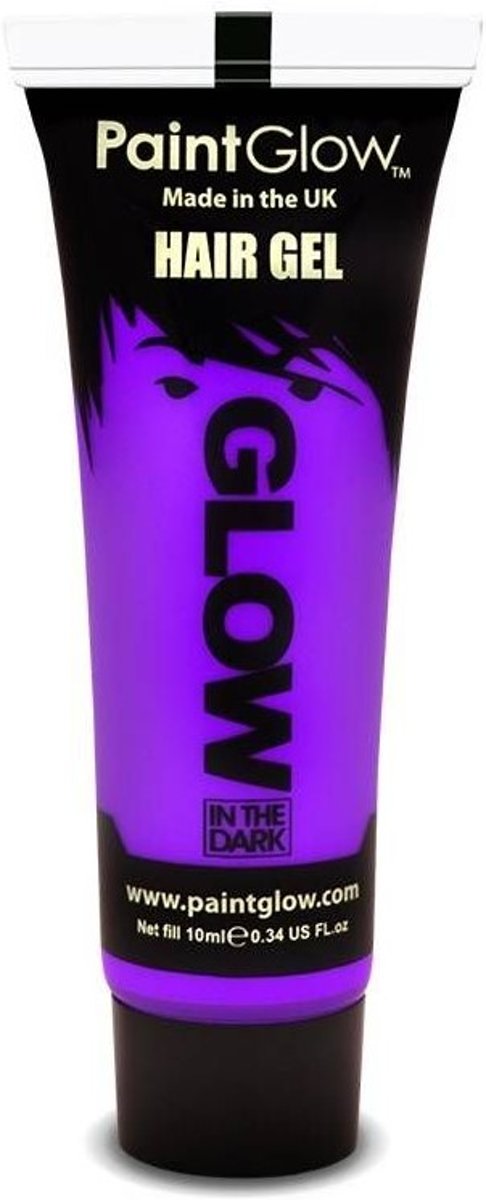 PaintGlow Glow in the dark Haar gel Paars