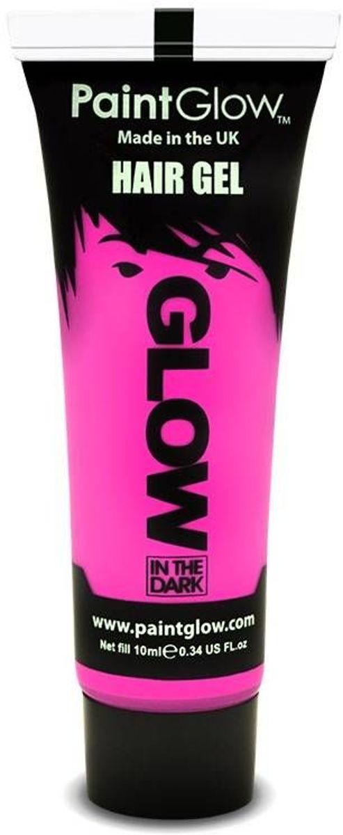 PaintGlow Glow in the dark Haar gel Roze