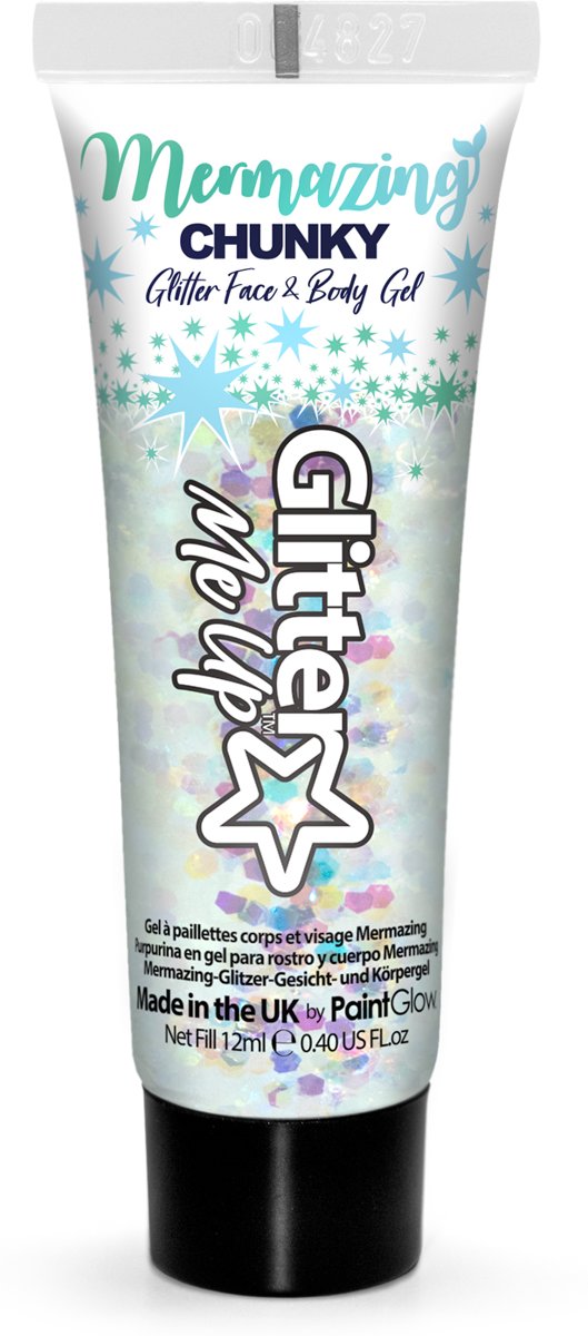 PaintGlow Mermazing Iridescent Chunky Glitter Gel, 