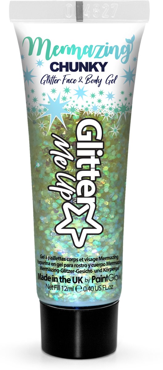 PaintGlow Mermazing Iridescent Chunky Glitter Gel, 