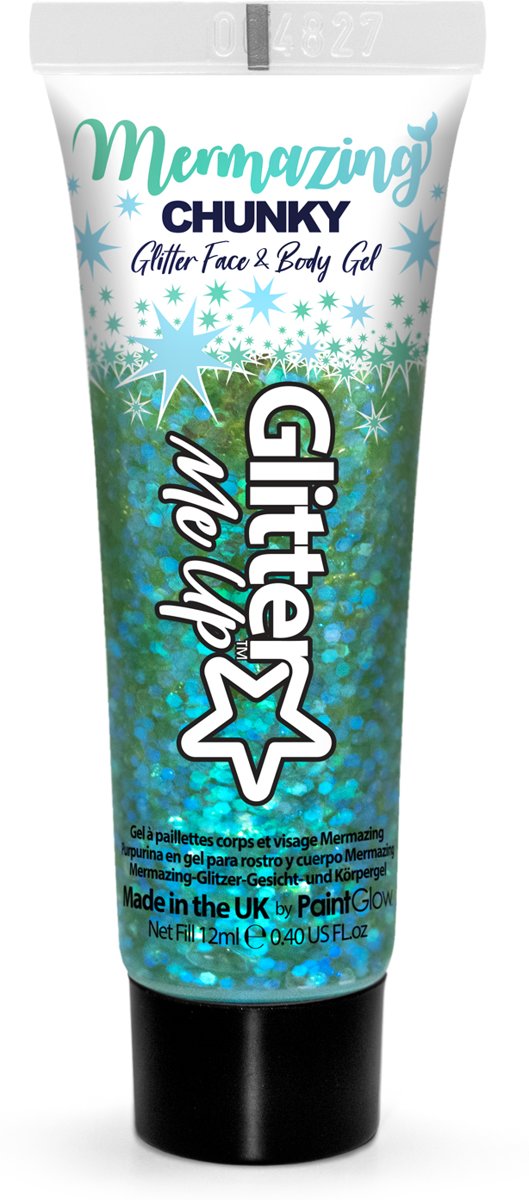 PaintGlow Mermazing Iridescent Chunky Glitter Gel, 