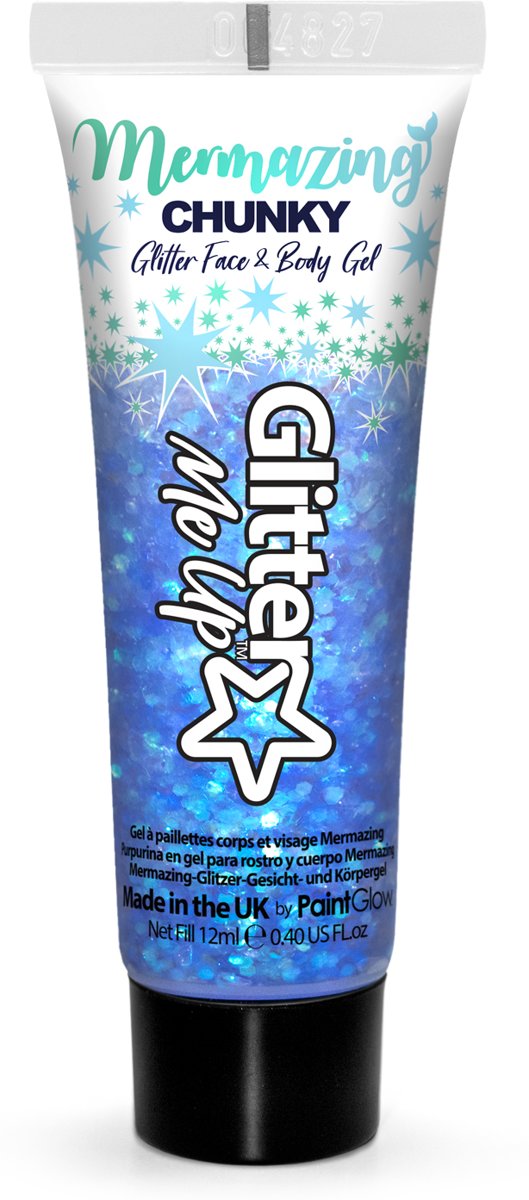 PaintGlow Mermazing Iridescent Chunky Glitter Gel, 