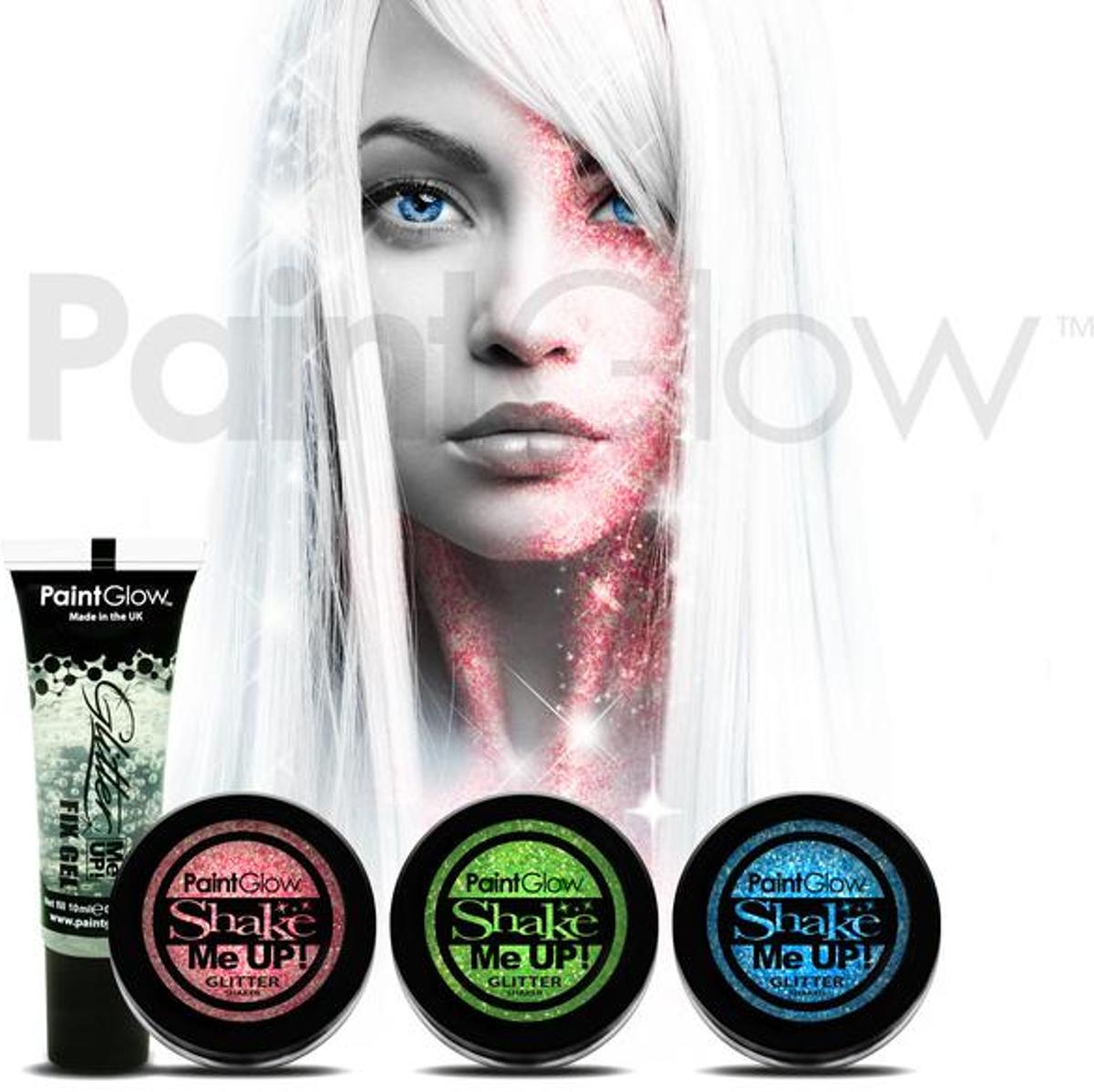 PaintGlow MultiPack Uv Glitter Shaker 4in1