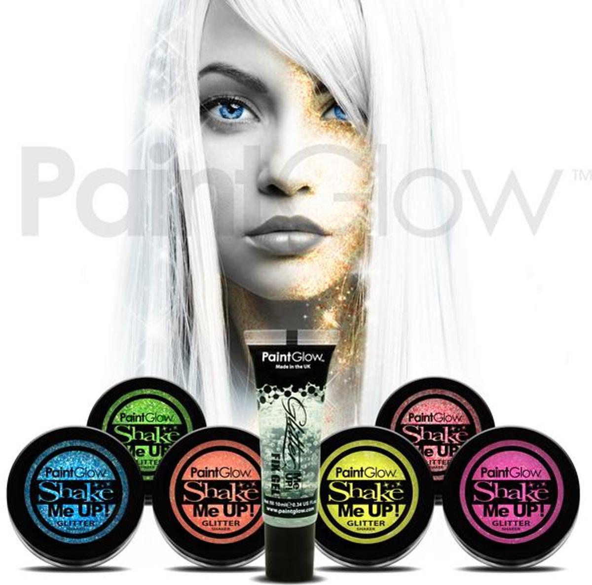 PaintGlow MultiPack Uv Glitter Shaker 7in1