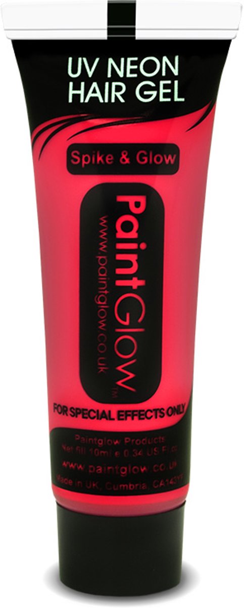 PaintGlow NEON Hair Gel Rood