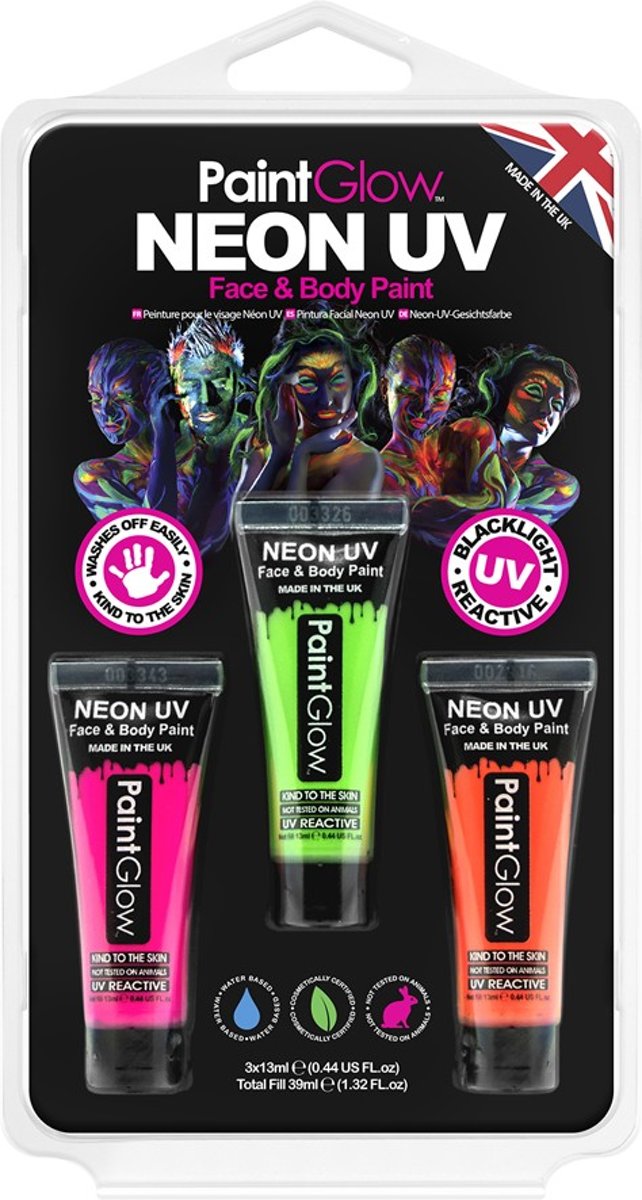 PaintGlow Neon UV Face & Body Paint